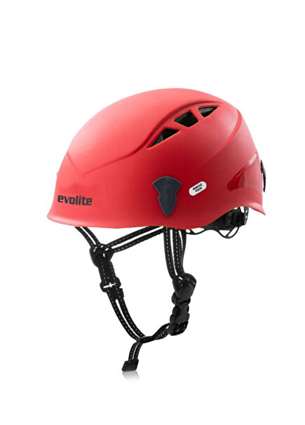 Vertical Red Mountaineer Helmet
