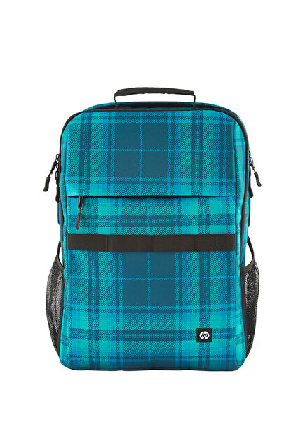 7J594AA Campus Ekose Desenli XL 16.1"Mavi Sırt Çantası 