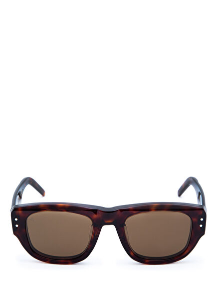 London Heritage Collection Kahverengi Asetat Unisex Güneş Gözlüğü