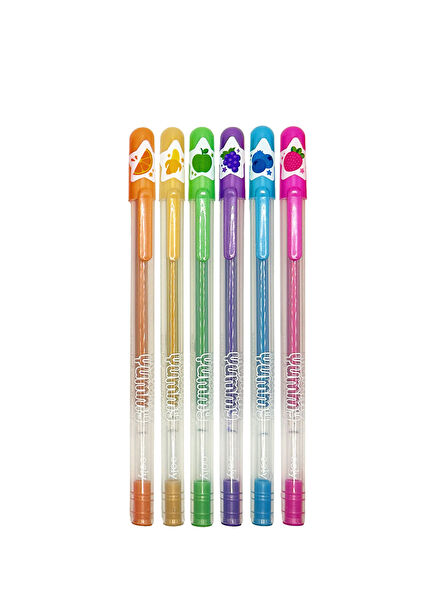 Yummy Yummy Scented Metallic 6-Piece Gel Pen Set