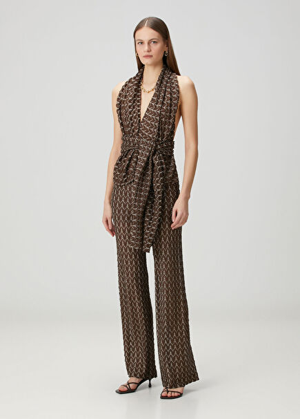 Kahve Gold Plaj Pantolonu