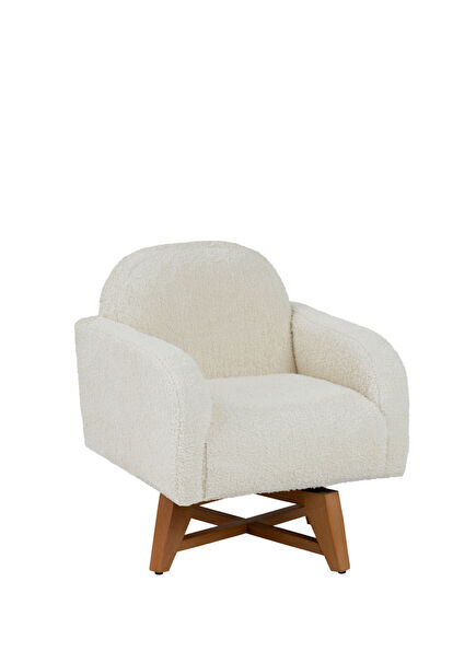Cozy White 360 Degree Swivel Teddy Berger