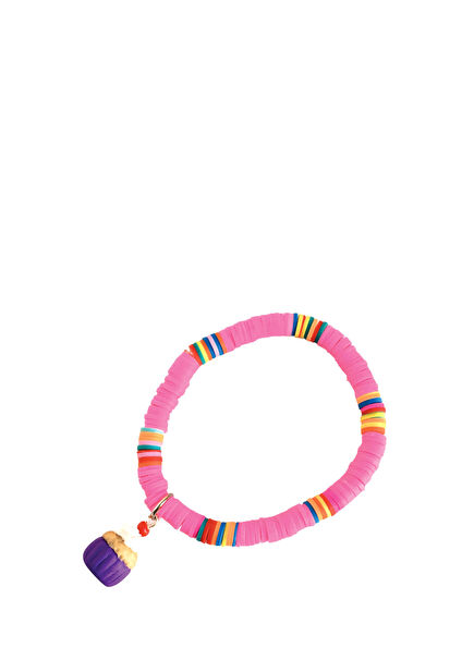 Çok Renkli Cupcake Boncuklu Kız Çocuk Bileklik