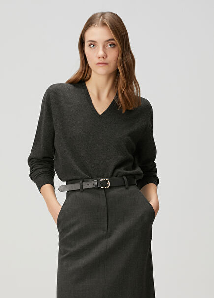 Isaora Anthracite Cashmere Sweater
