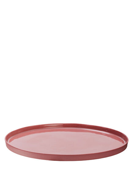 Pure Color Pink Porcelain Plate