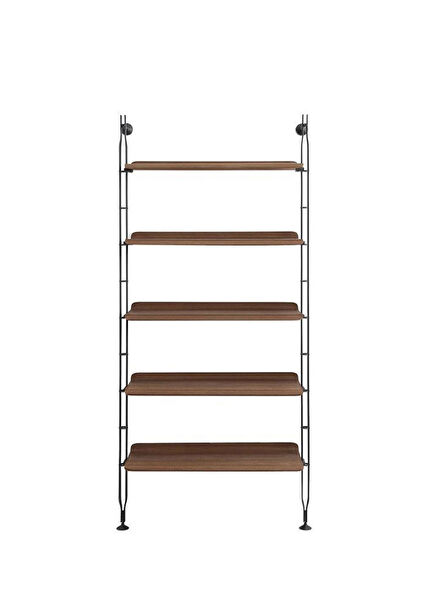 Adam Wood Koyu Ahşap Kitaplık