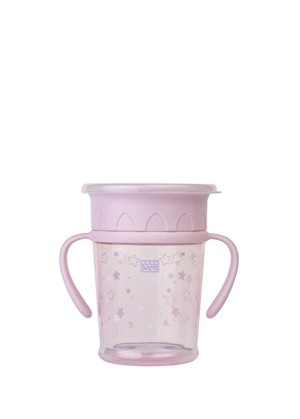 Handled 360 Degree Sippable Pink Training Cup