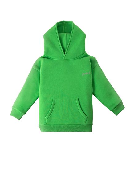 Green Unisex Kids Tracksuit Set