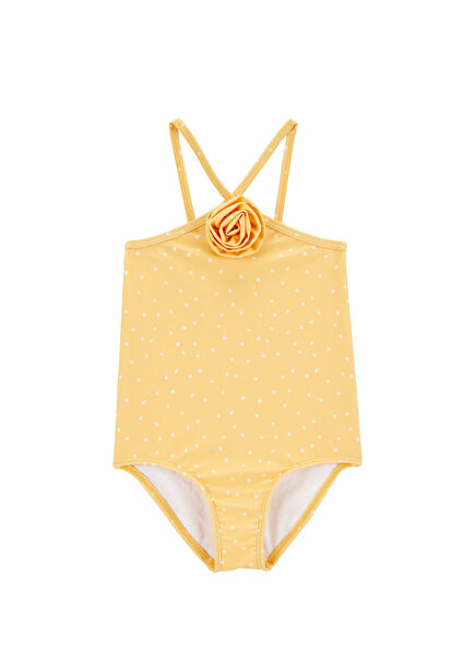 Puantiyeli Kız Çocuk Mayo