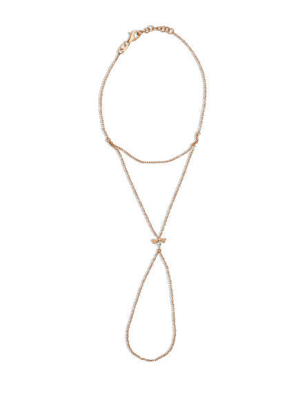 Pırlanta Arı 14 Ayar Altın Kadın Şahmeran Bileklik