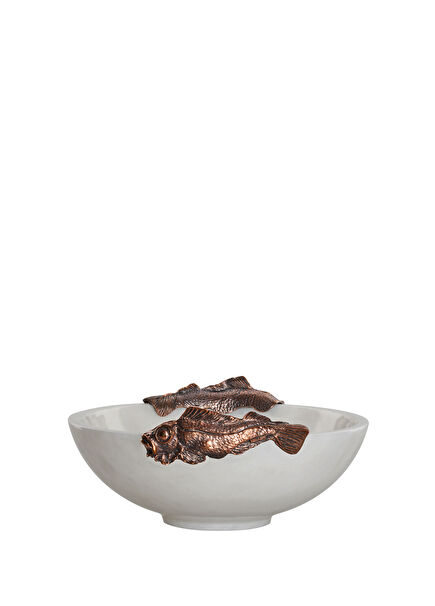 White Marble Decorative Bowl