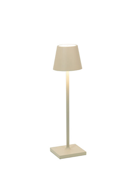 Micro Şarjlı Kum Rengi Led Masa Lambası