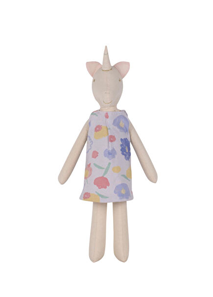 Sparkle Suluboya Çiçek Unicorn Bez Oyuncak