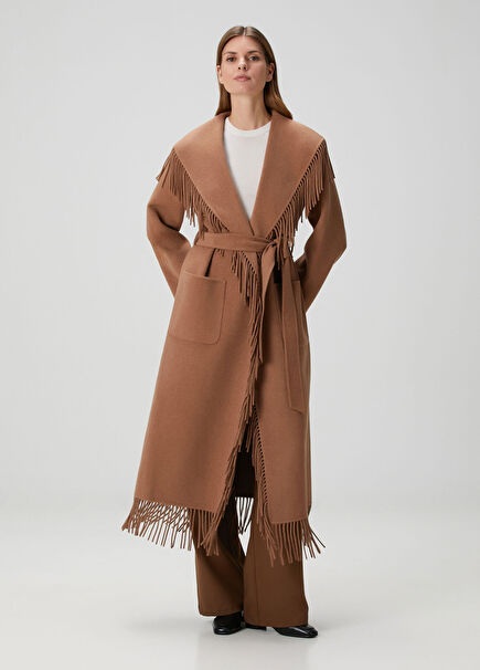 Carrie Camel Yün Palto