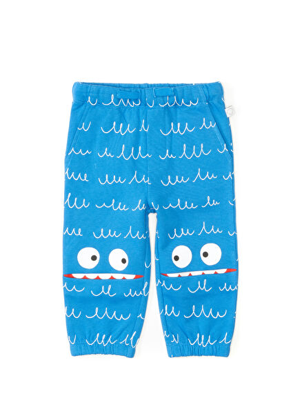 Mavi Beyaz Erkek Bebek Pantolon