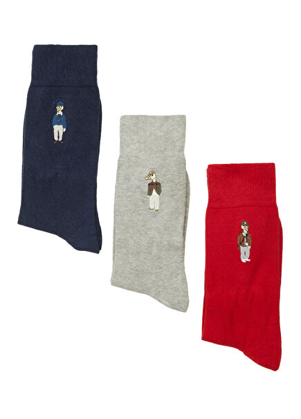 Clubby 3lü Erkek Çorap Seti