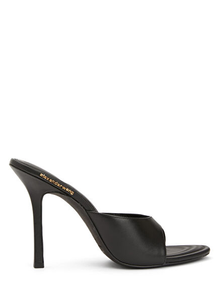 Black Women's Leather Slippers