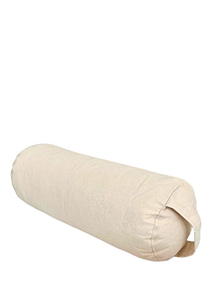 Bej Silindir Bolster Yoga Meditasyon Minderi