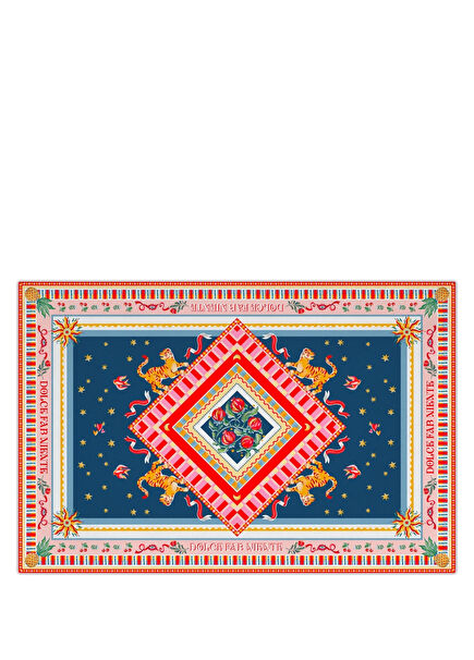 Dolce Far Niente Renkli Desenli Pamuklu ve Polyester Masa Örtüsü 160 x 240 cm