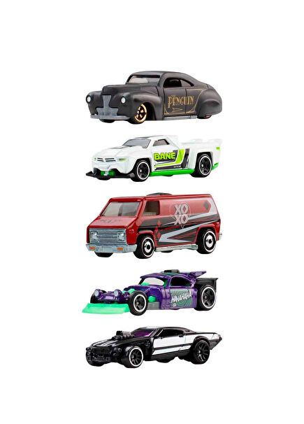 Silver Series Batman Themed Die Cast 5-Piece Car Set