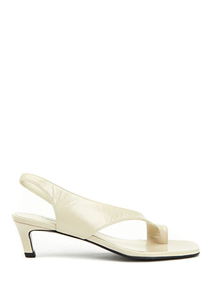 White Women's Leather Sandals
