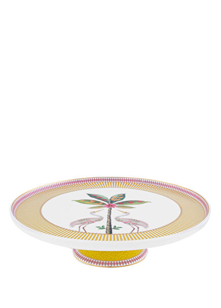 La Majorelle Yellow Porcelain Cake Stand