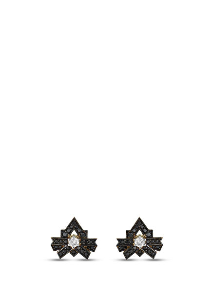 Stellar Strike 8K Gold Women's Diamond Earrings
