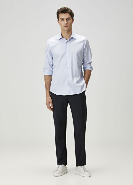 Lacivert Yün Pantolon