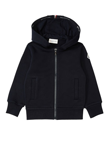 Lacivert Kapüşonlu Erkek Çocuk Hırka