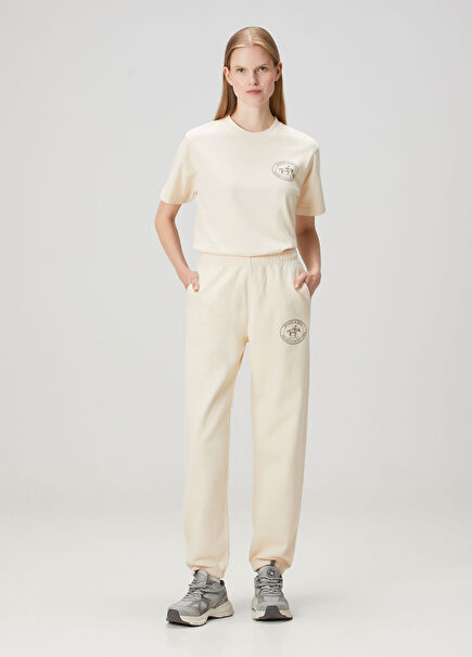 Cream Jogger Sweatpants