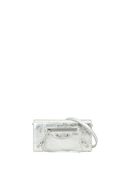 Le City Silver Women's Leather Bag