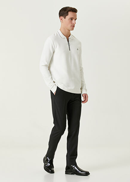 Anthracite Elasticated Waistband Classic Wool Trou