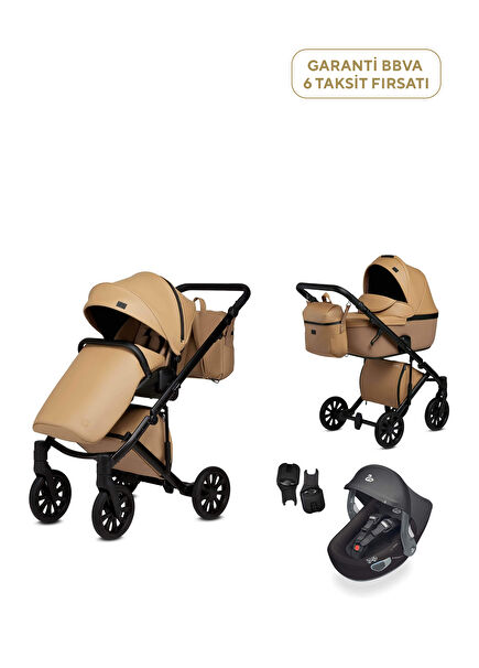 E/Type Caramel 3-in-1 Baby Stroller Set