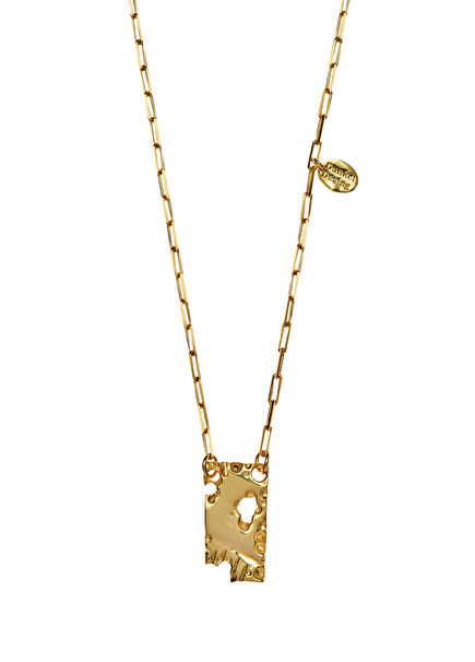 Imani 925 Sterling Silver Necklace with 18 Carat Gold Overlay