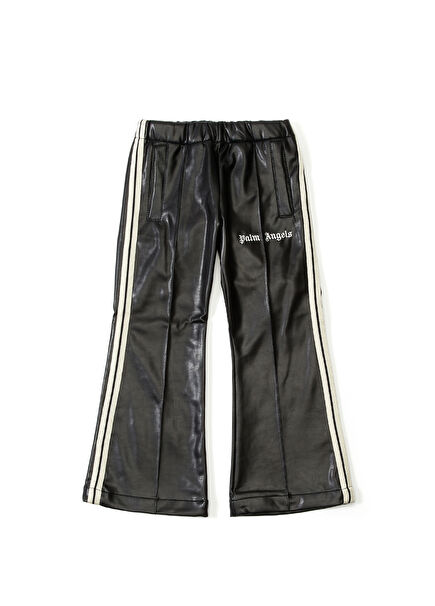 Black and White Striped Girl's Trousers