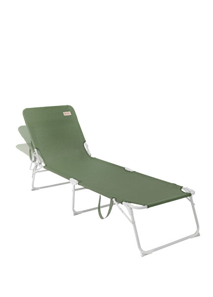 Tenby Grey 3 Position Folding Sun Lounger