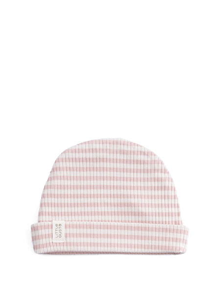 Pembe Modal Organik Pamuklu Kız Bebek Bere