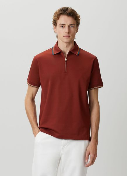 Koyu Kahverengi Polo Yaka T-shirt