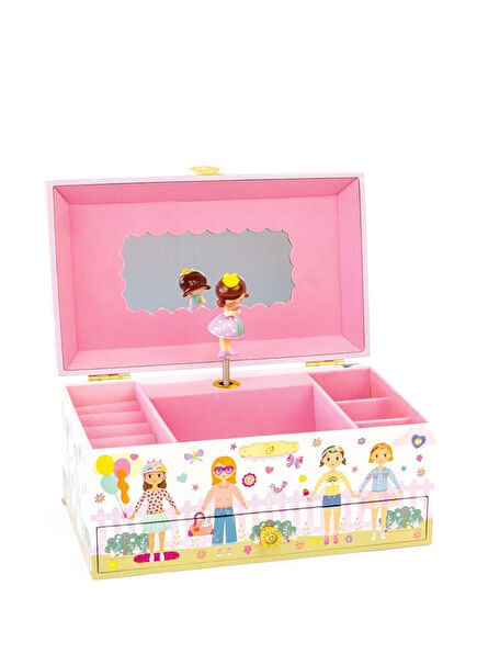 Best Friends Wooden Musical Jewelry Box