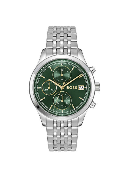 HB1514330 Metalik Gri Çelik Erkek Kol Saati