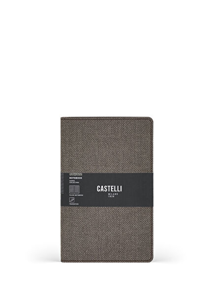 Milano Harris Collection Coffee Brown Lined Notebook