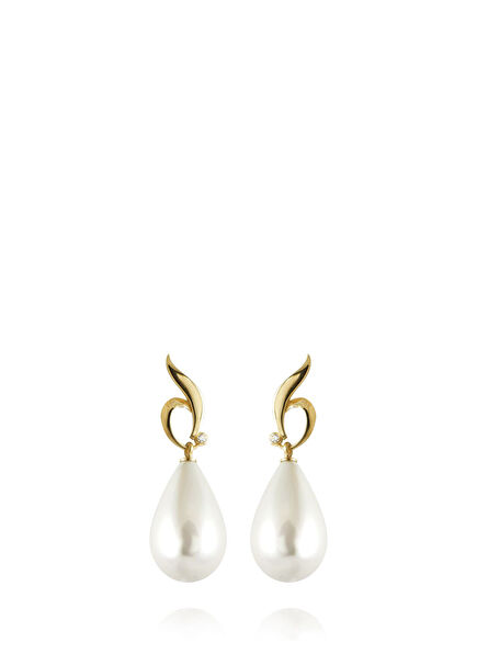 Vanity Pearl Drop 925 Ayar Gümüş Kadın İnci Küpe