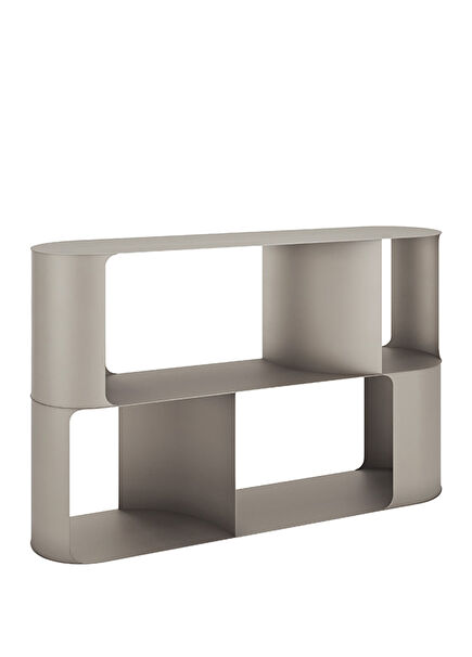 Fulham Grey Titanium Steel Bookcase