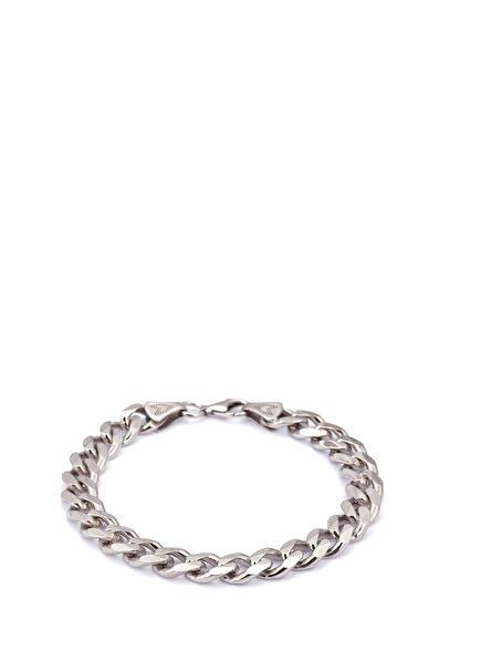 Curb Chain Bracelet in Silver