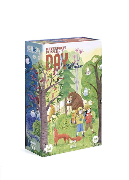 Night And Day In The Forest Puzzle