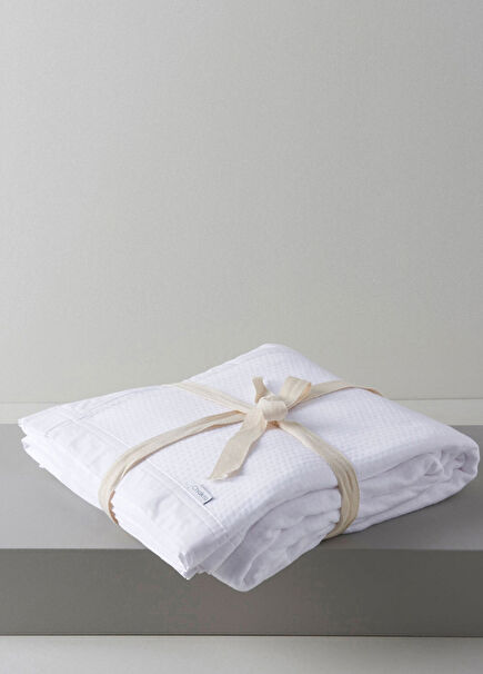 Lillia Beyaz Çift Kişilik Pike 210x240 cm