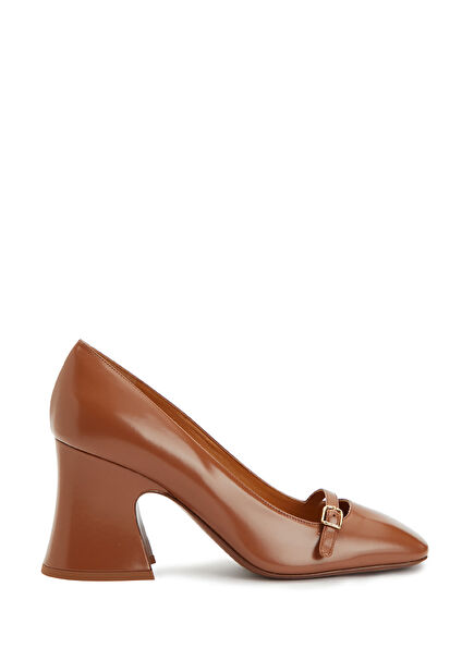 Janis Tan Leather Heels