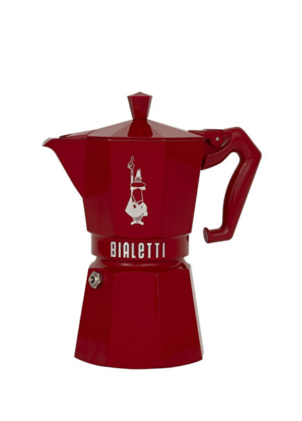 Express Excl Red 6 Cup Moka Pot