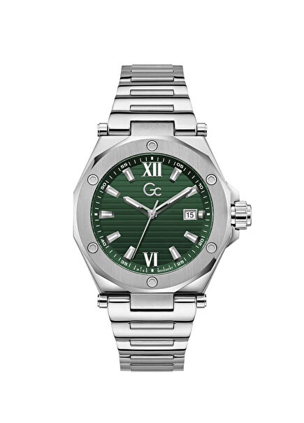 GCZ67005G9 Metallic Grey Steel Men's Watch