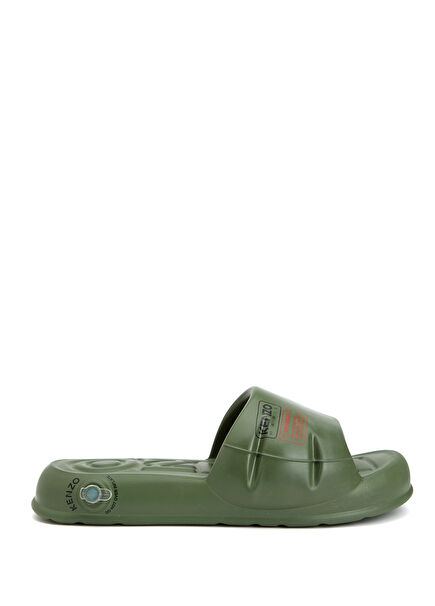 Khaki men's slippers